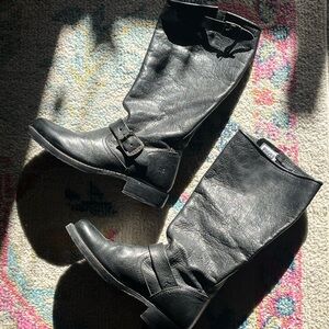 Frye Veronica Slouch Leather round toe cowgirl boots 8.5 Like New